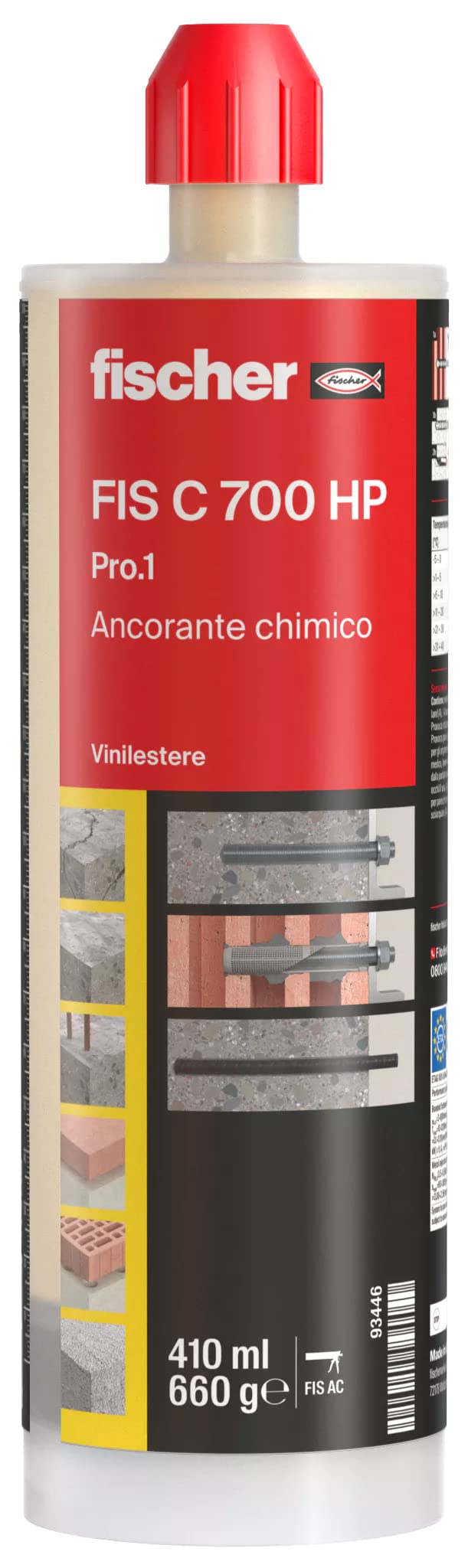 Fischer FIS C 700 HP Pro.1 Resina Chimica Ibrida 410 ml