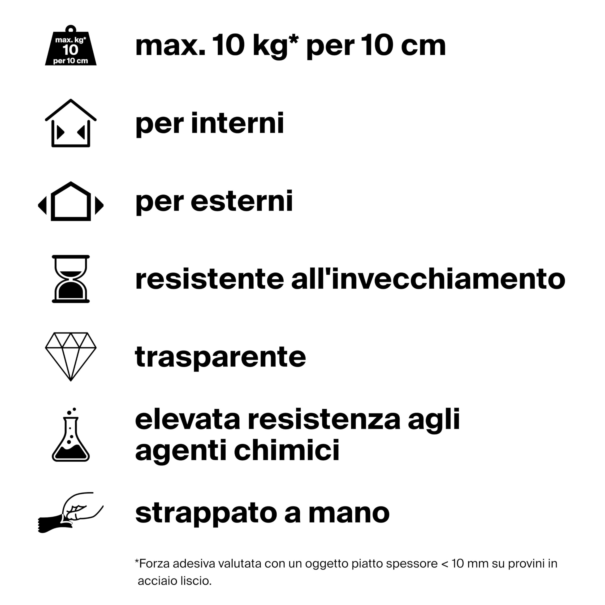 Fischer nastro biadesivo montaggio extra forte 3m