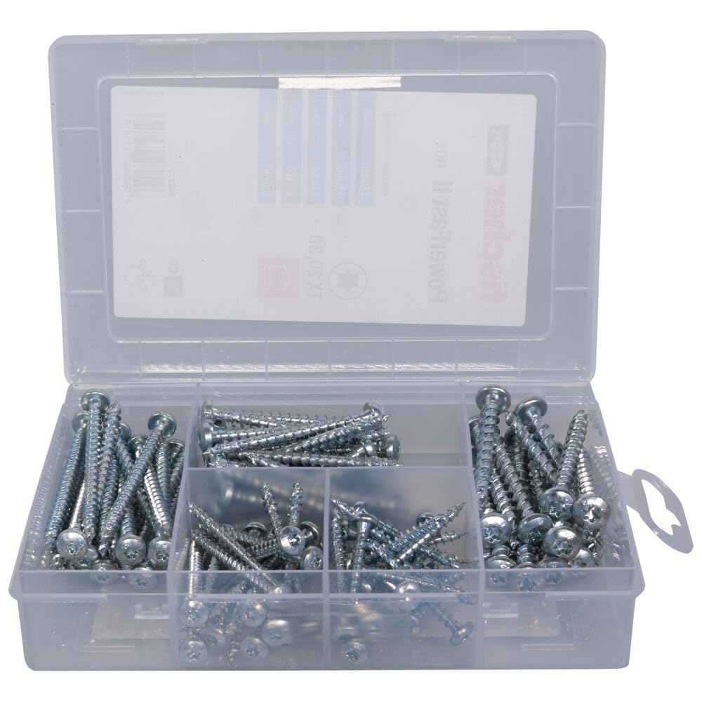 Fischer ProfiBox Viti Legno Torx 110 Pezzi Filetto Totale