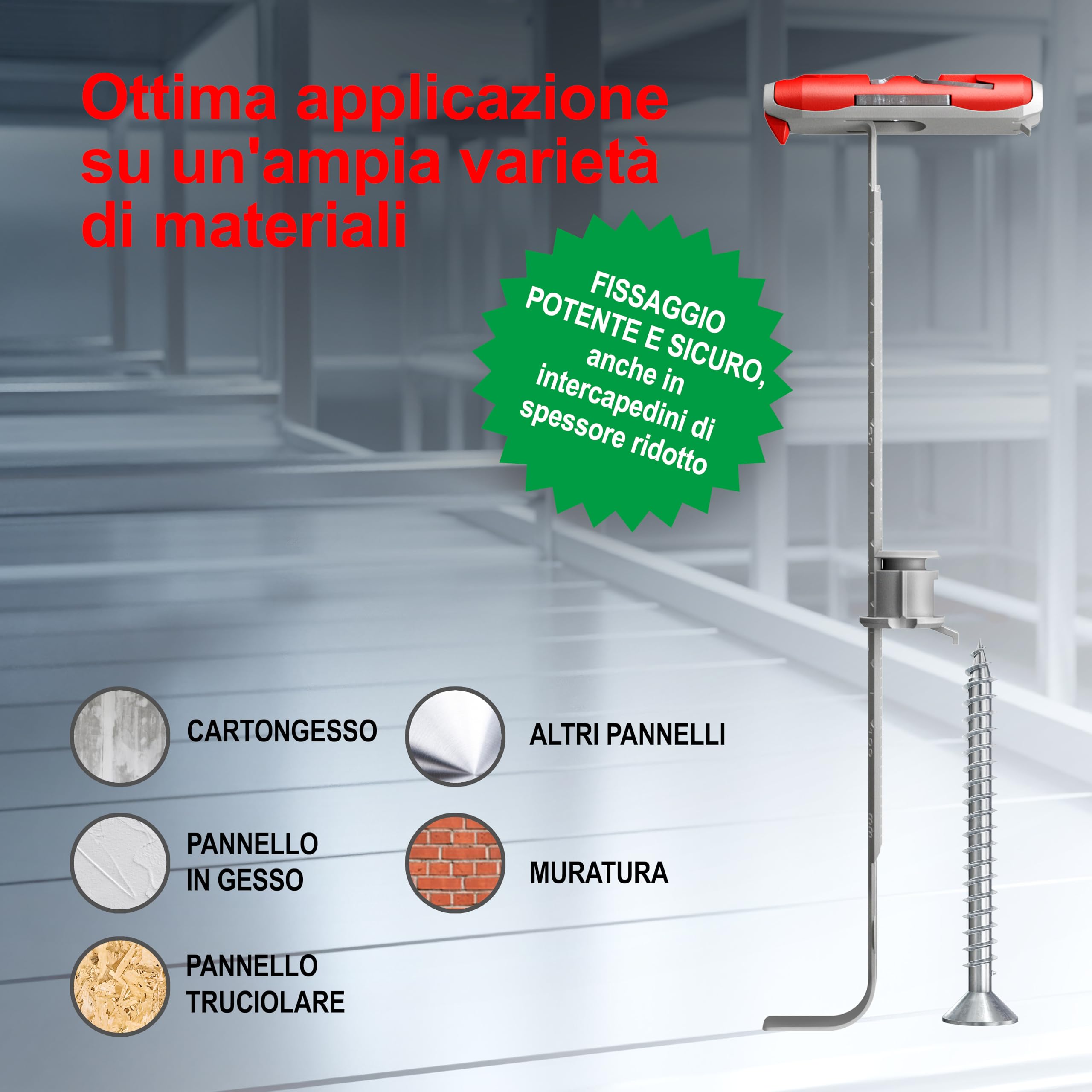 Fischer DuoTec 10 tasselli cartongesso con vite 10 pz