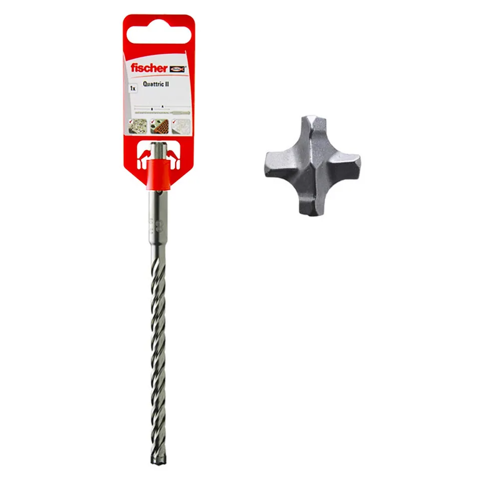 fischer Quattric II 5/100/165 punta SDS Plus 4 taglienti