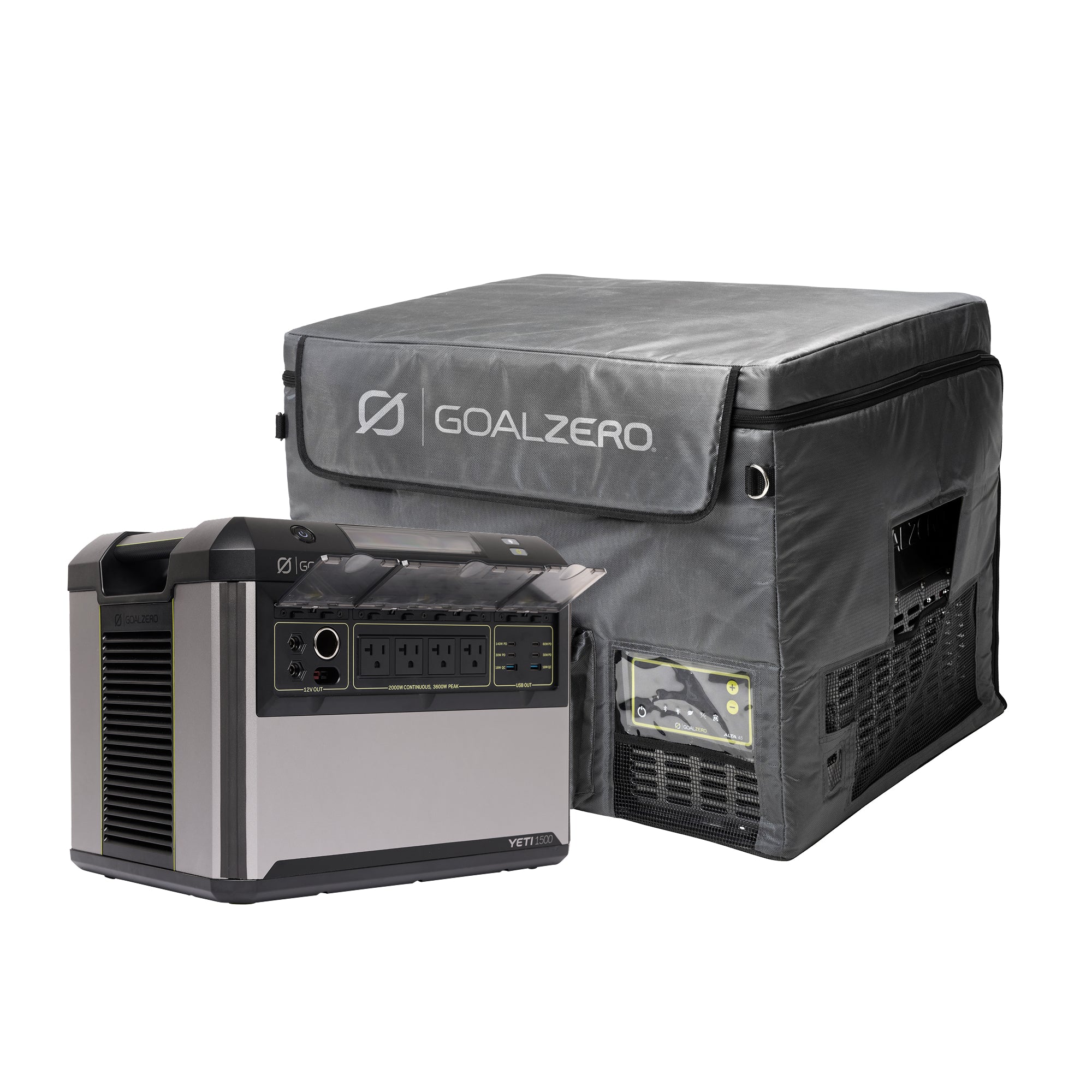 Goal Zero Yeti 1500 Alta 50 power station con frigo 50L