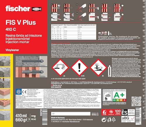 Fischer FIS V Plus 410C Ancorante Chimico Box 16x410 ml sismico