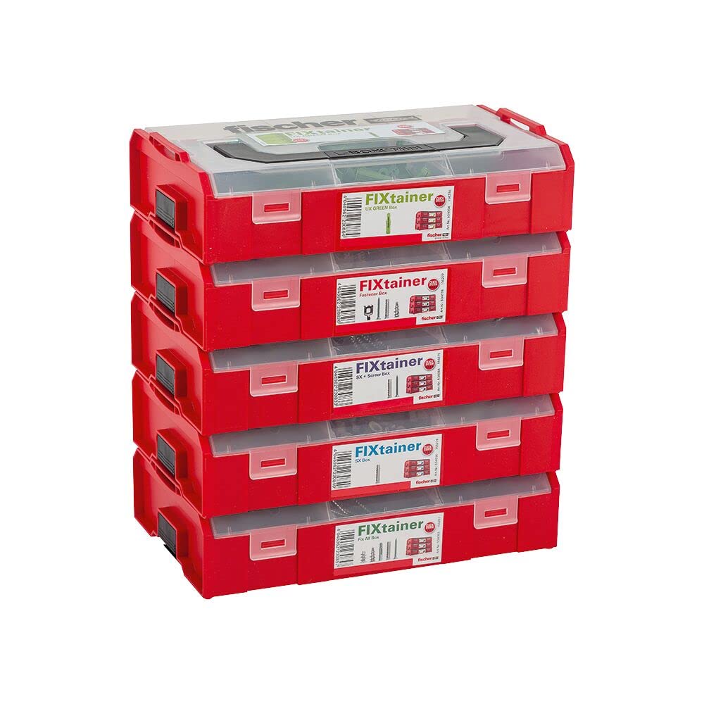 Fischer FIXtainer SX Plus tasselli 210 pezzi muro pieno forato