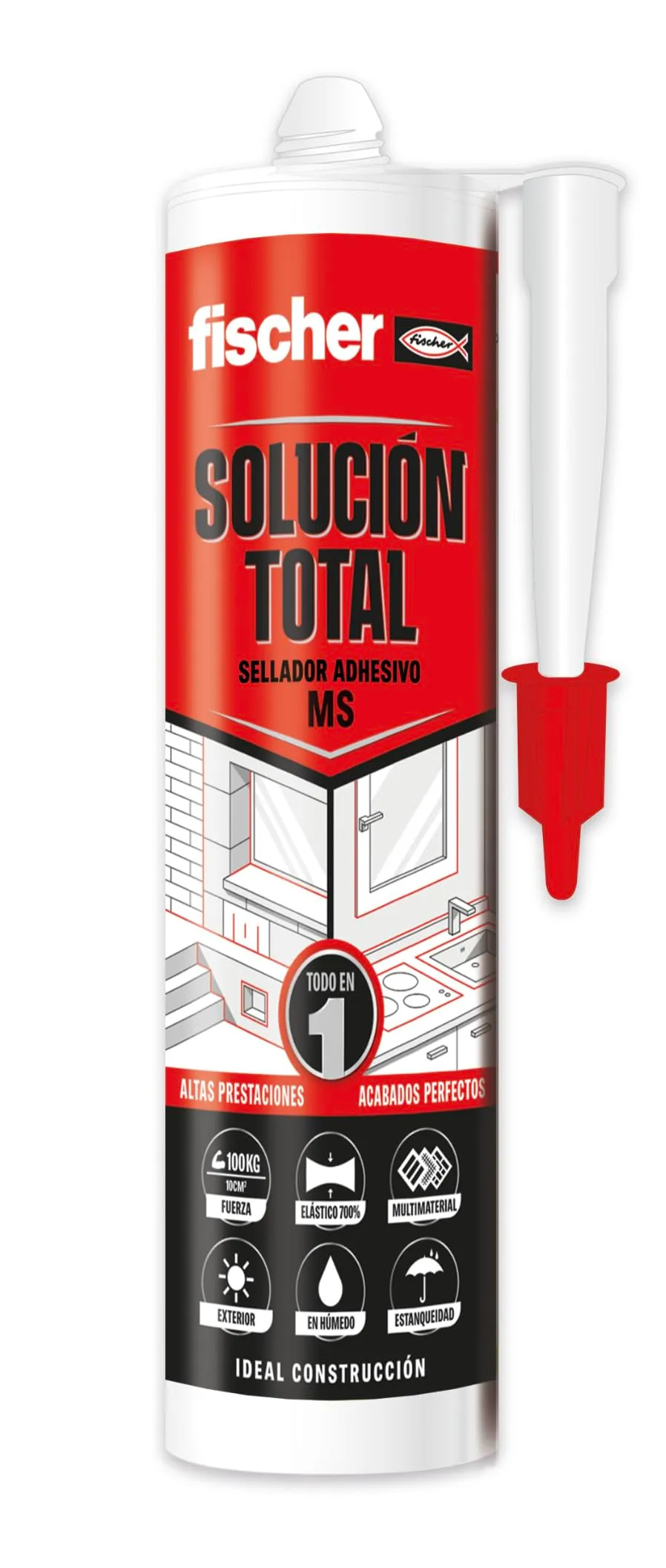 Fischer Soluzione Totale sigillante bianco 290 ml MS