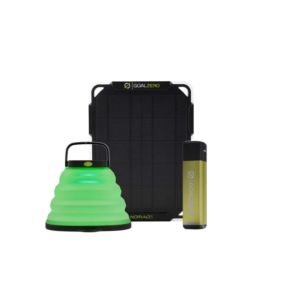Goal Zero Nomad 5 kit solare Flip 12 + Crush Light