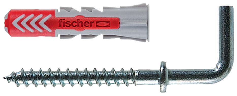 Fischer DuoPower 6x30 tasselli universali con gancio 25 pz per cartongesso