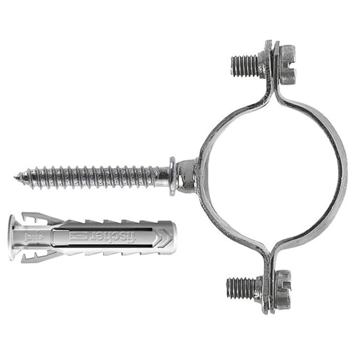 Fischer CZV Collarino Zincato Tubo 10 mm 10 Pezzi