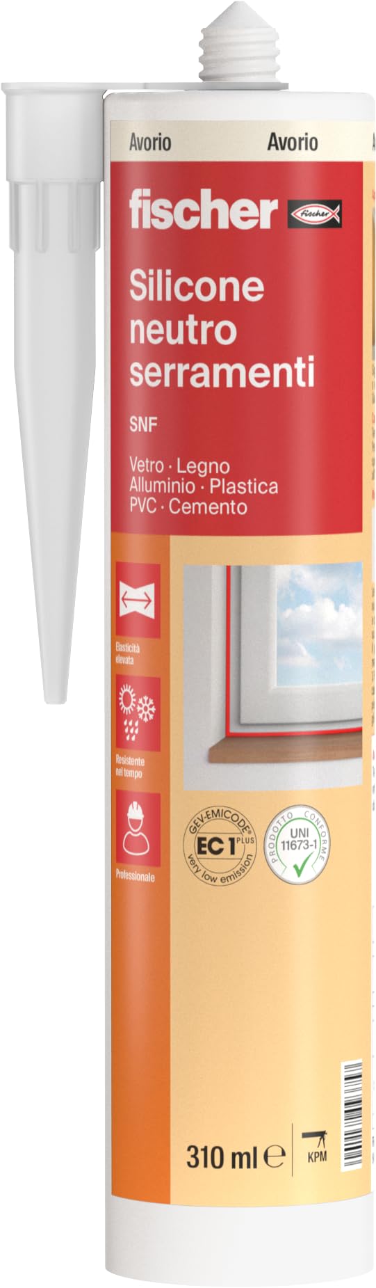Fischer SNF silicone neutro serramenti alluminio