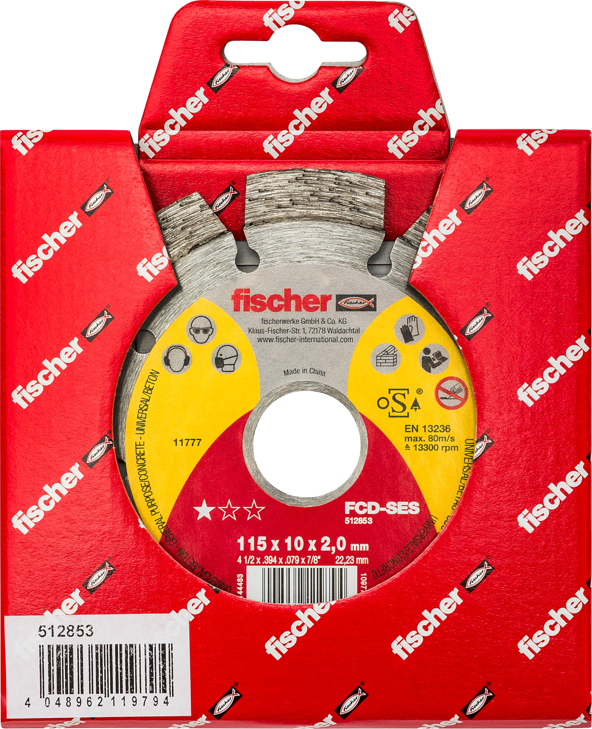 Fischer FCD-SES 115x2,0 disco diamantato cemento armato