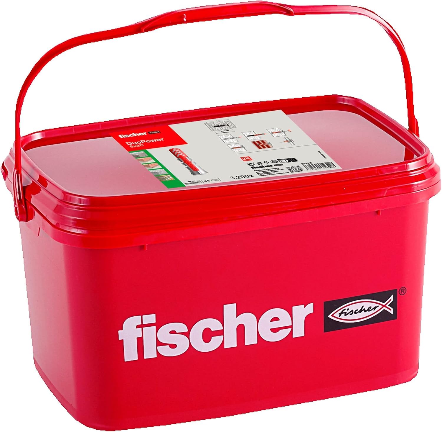 Fischer DuoPower 6x30 tasselli universali secchio 3200 pz