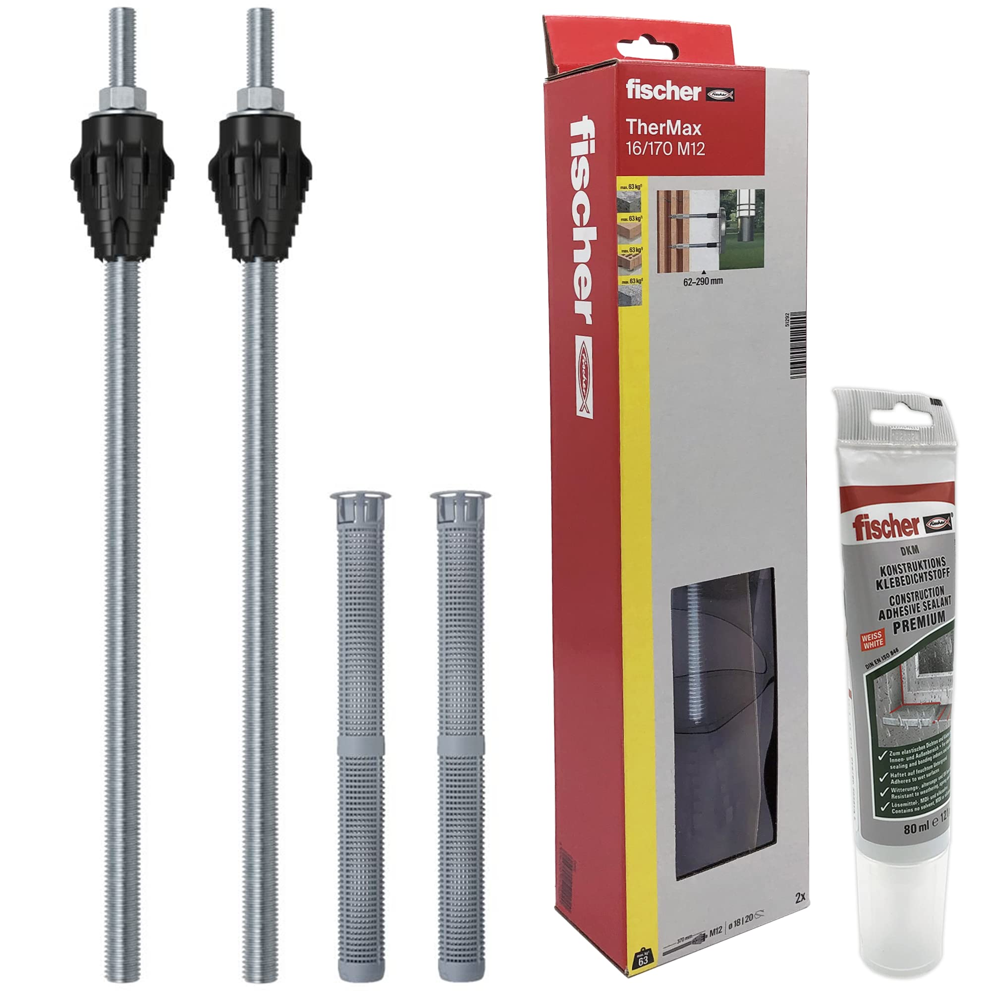 Fischer TherMax M12-12/110 tasselli cappotto 25 pezzi carichi pesanti