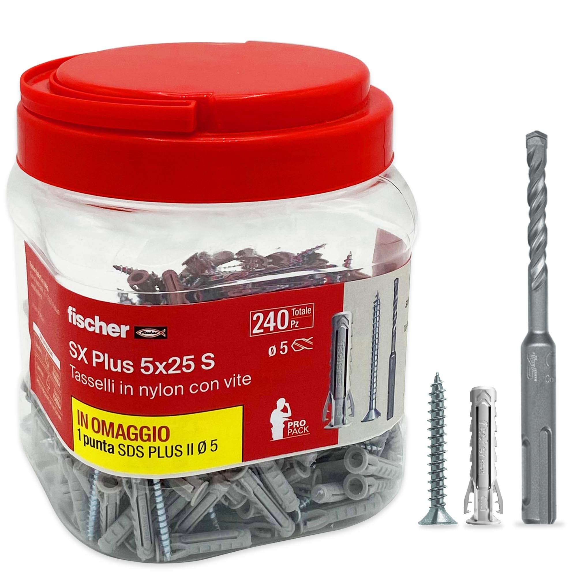 fischer Propack SX Plus 8 S tasselli 8 mm muro