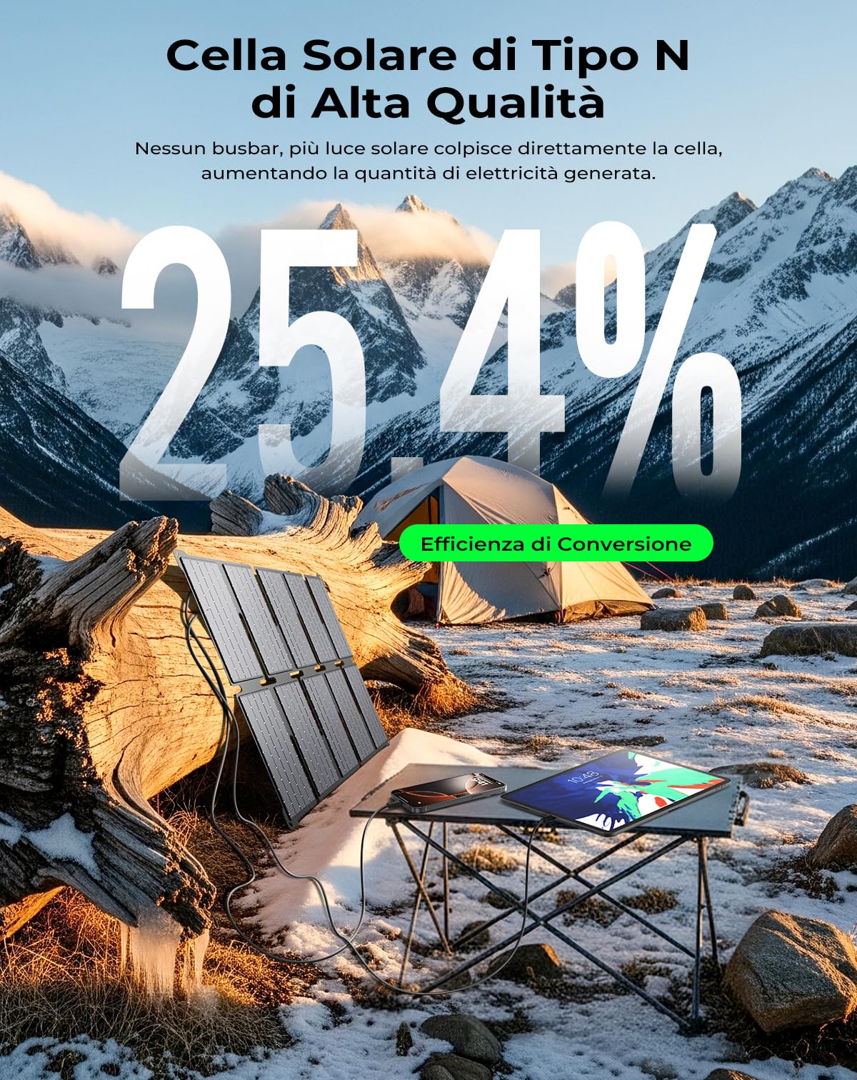 BigBlue 35W Caricabatterie Solare Portatile PD25W Trekking