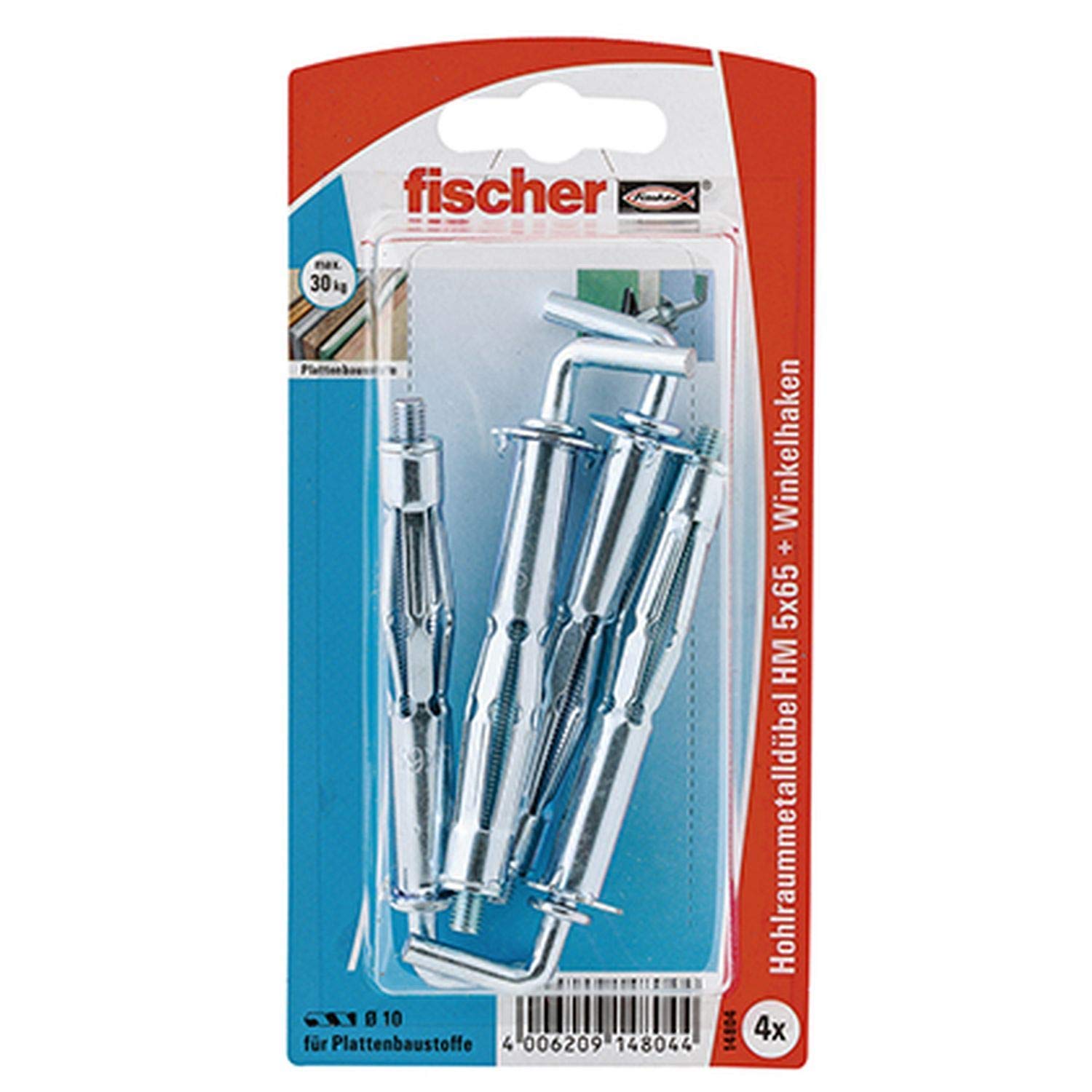fischer HM 5x52 S fissaggio cartongesso 50 pezzi con vite