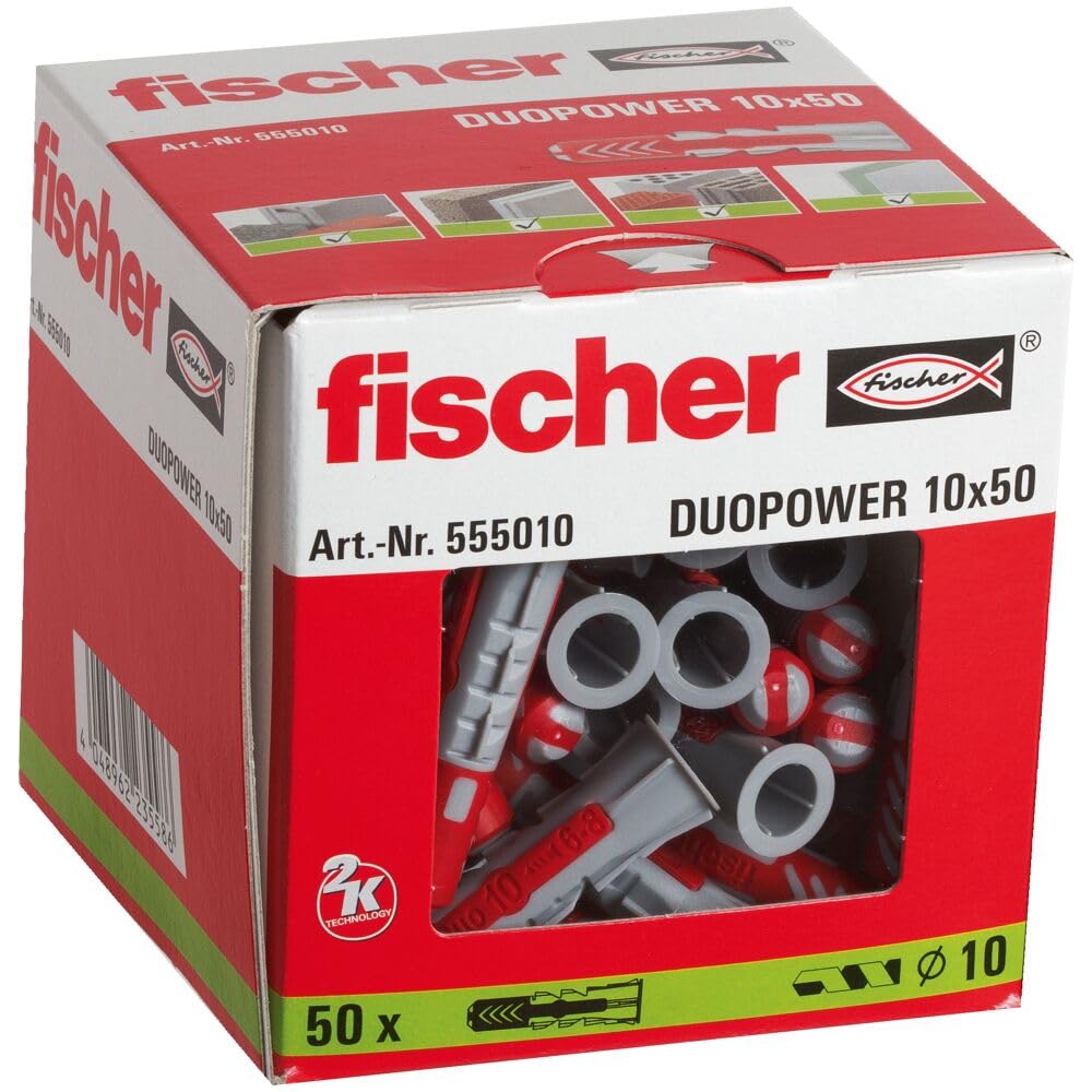 Fischer DuoPower 8x40 tasselli universali 100 pezzi