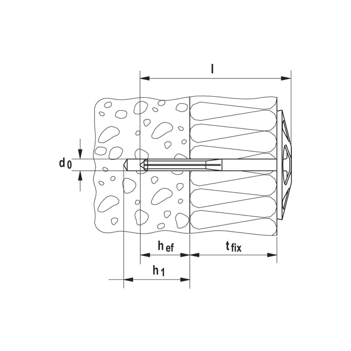 Fischer DHK 120 tasselli cappotto 120 mm 200 pz