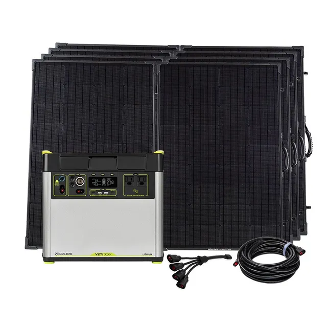Goal Zero Yeti 3000X generatore solare con 4 Boulder 200 3032Wh