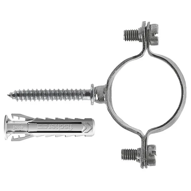 Fischer CZV Collarino Zincato Tubo 10 mm 10 Pezzi