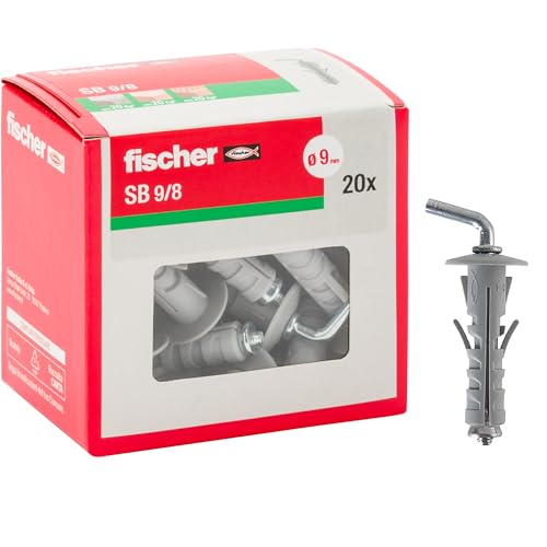 Fischer SB 9 tasselli universali con gancio corto 20 pezzi