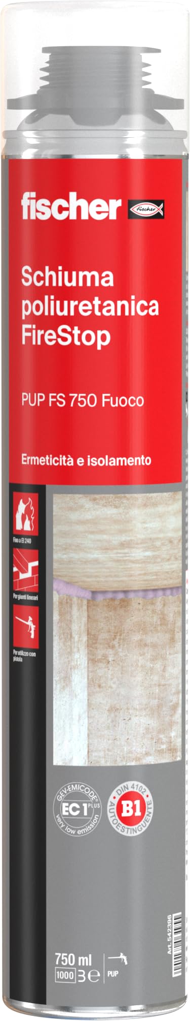 Fischer PUP FS 750 schiuma poliuretanica antifuoco EI240