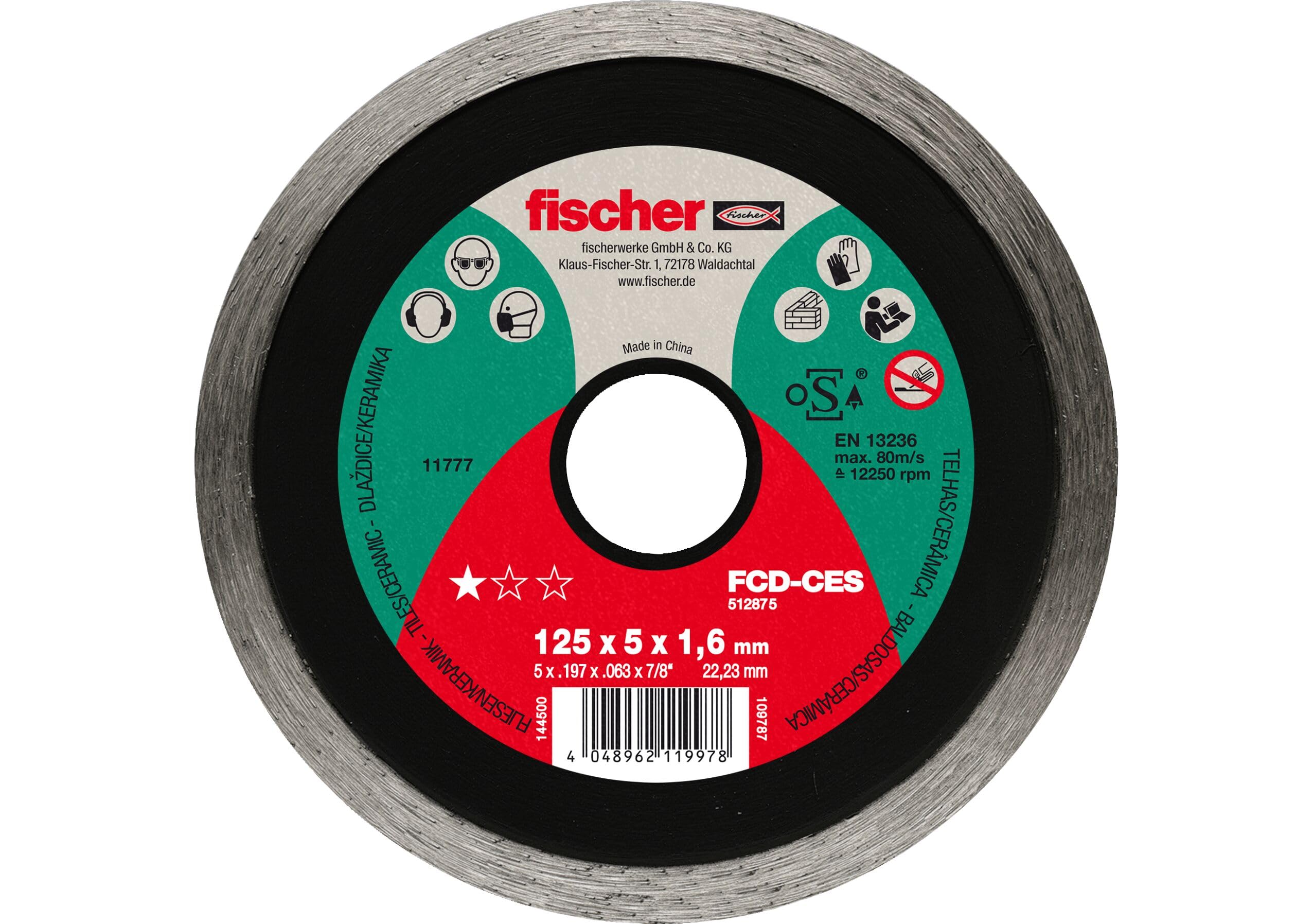 Fischer FCD-CES 115x2,0 DIA disco diamantato piastrelle