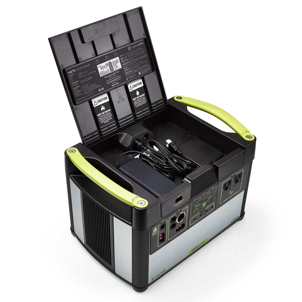 Goal Zero Yeti 1400 Lithium power station 1425Wh onda pura