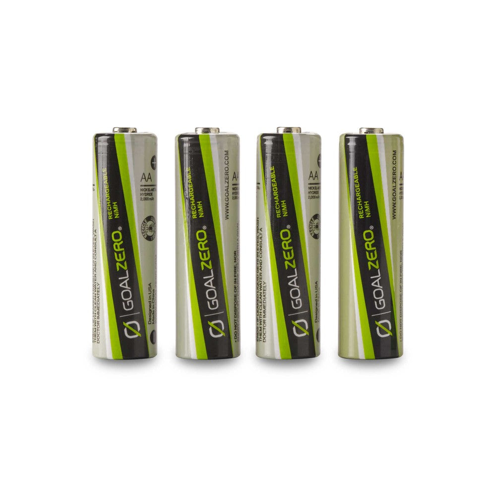 GoalZero Batterie Ricaricabili AA 2500mAh Confezione 4 Pezzi NiMH