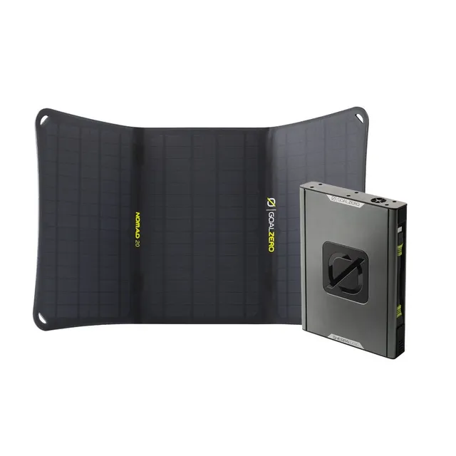 GoalZero Sherpa 100AC + Nomad 20 kit solare 95Wh con pannello 20W