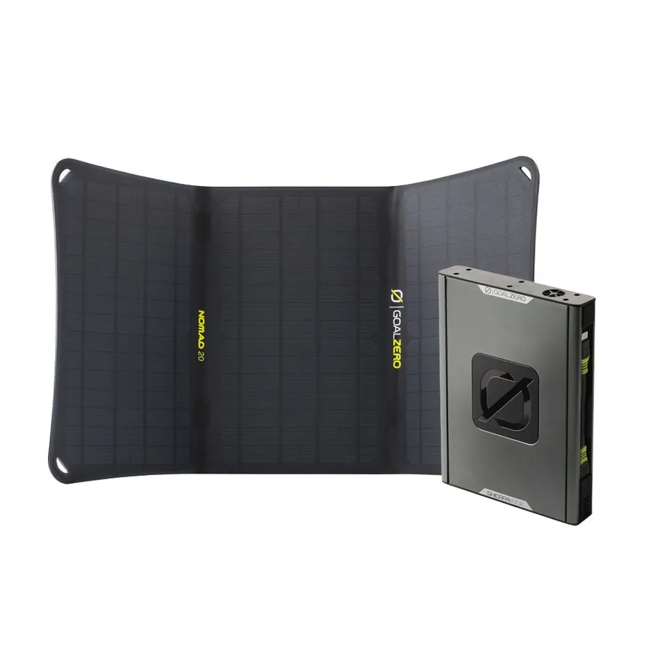 GoalZero Sherpa 100AC + Nomad 20 kit solare 95Wh con pannello 20W