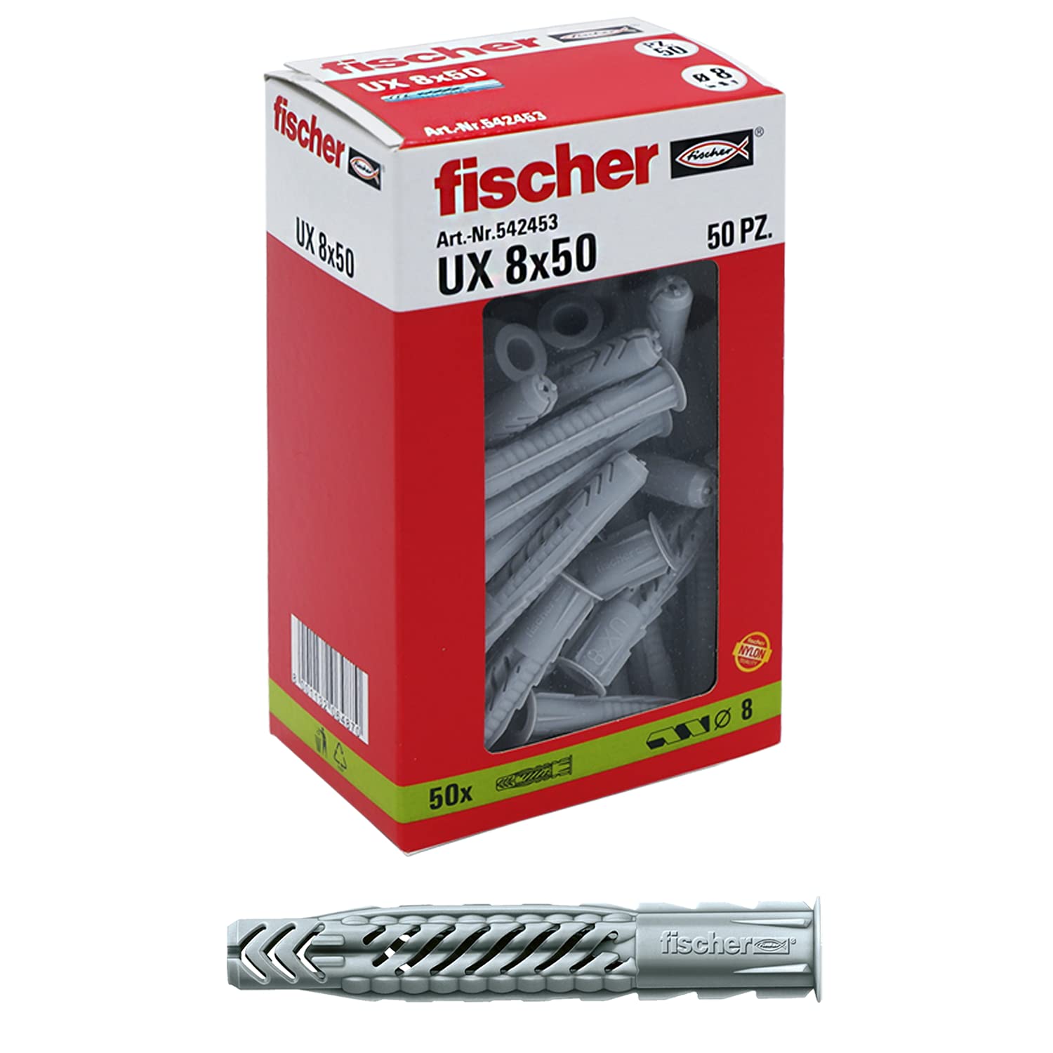 Fischer UX 6x50 tassello universale 100 pz