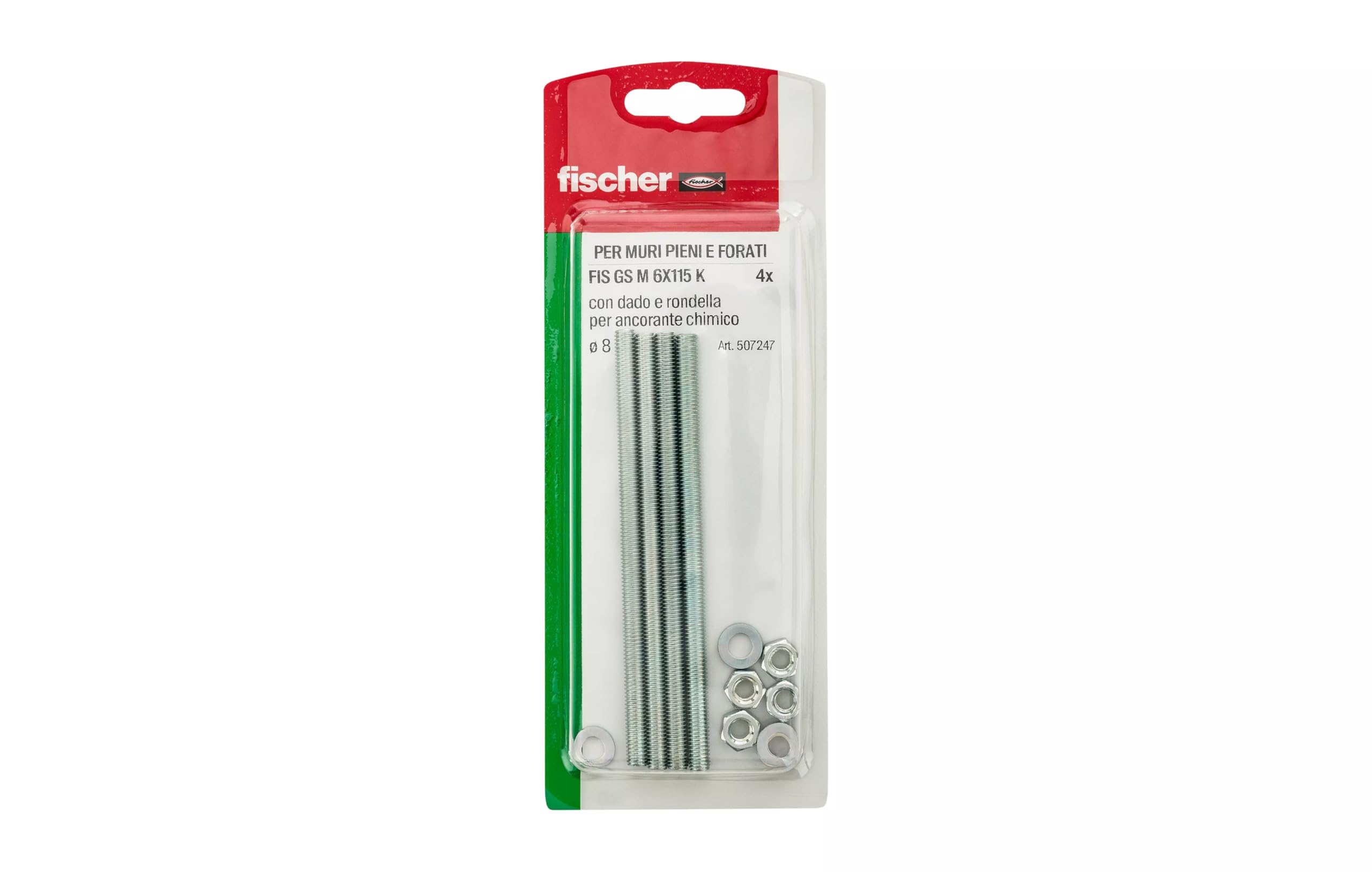 Fischer FIS GS Barre Filettate M6x110 4 Pz ancorante chimico
