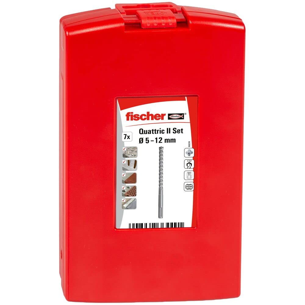 Fischer Quattric II 553210 kit 7 punte SDS Plus 5-12 mm