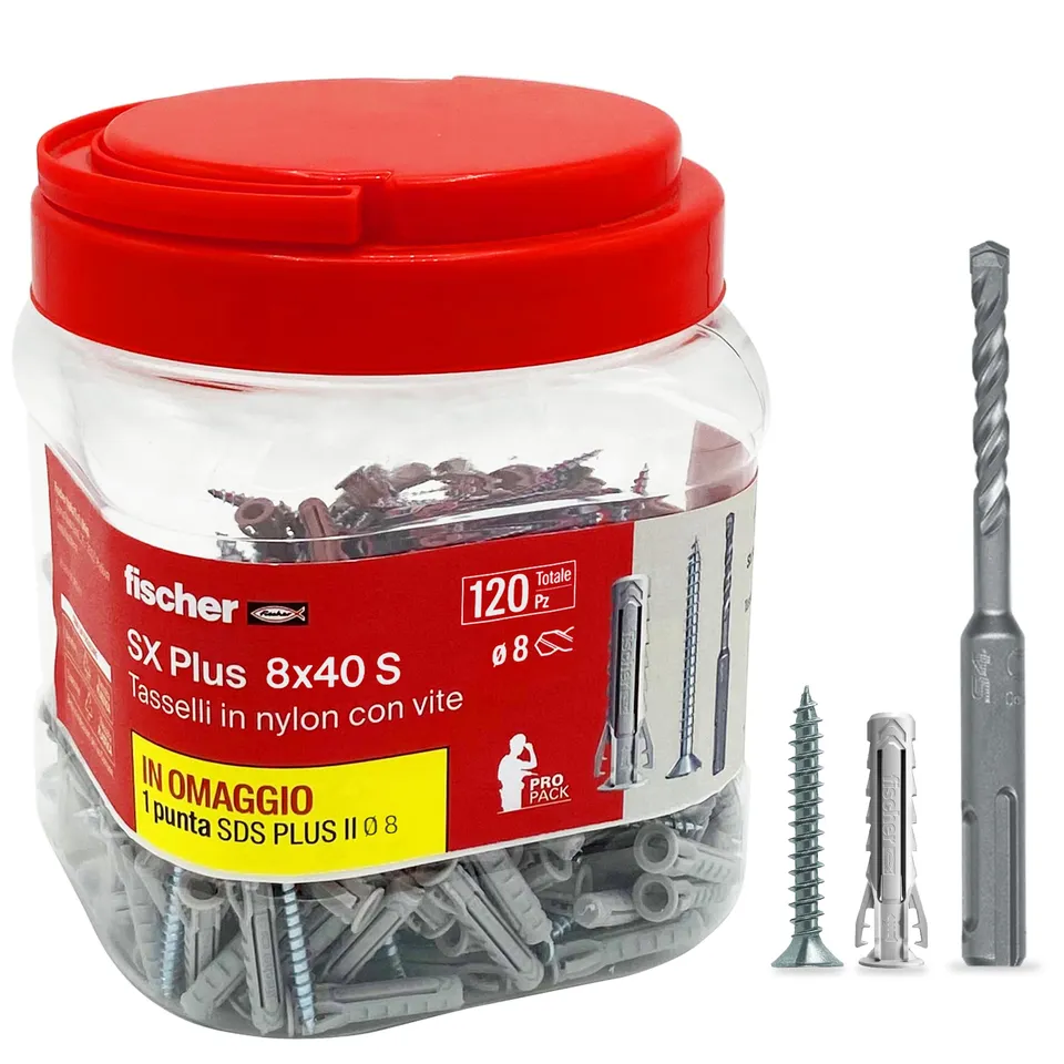 fischer Propack SX Plus 8 S tasselli 8 mm muro