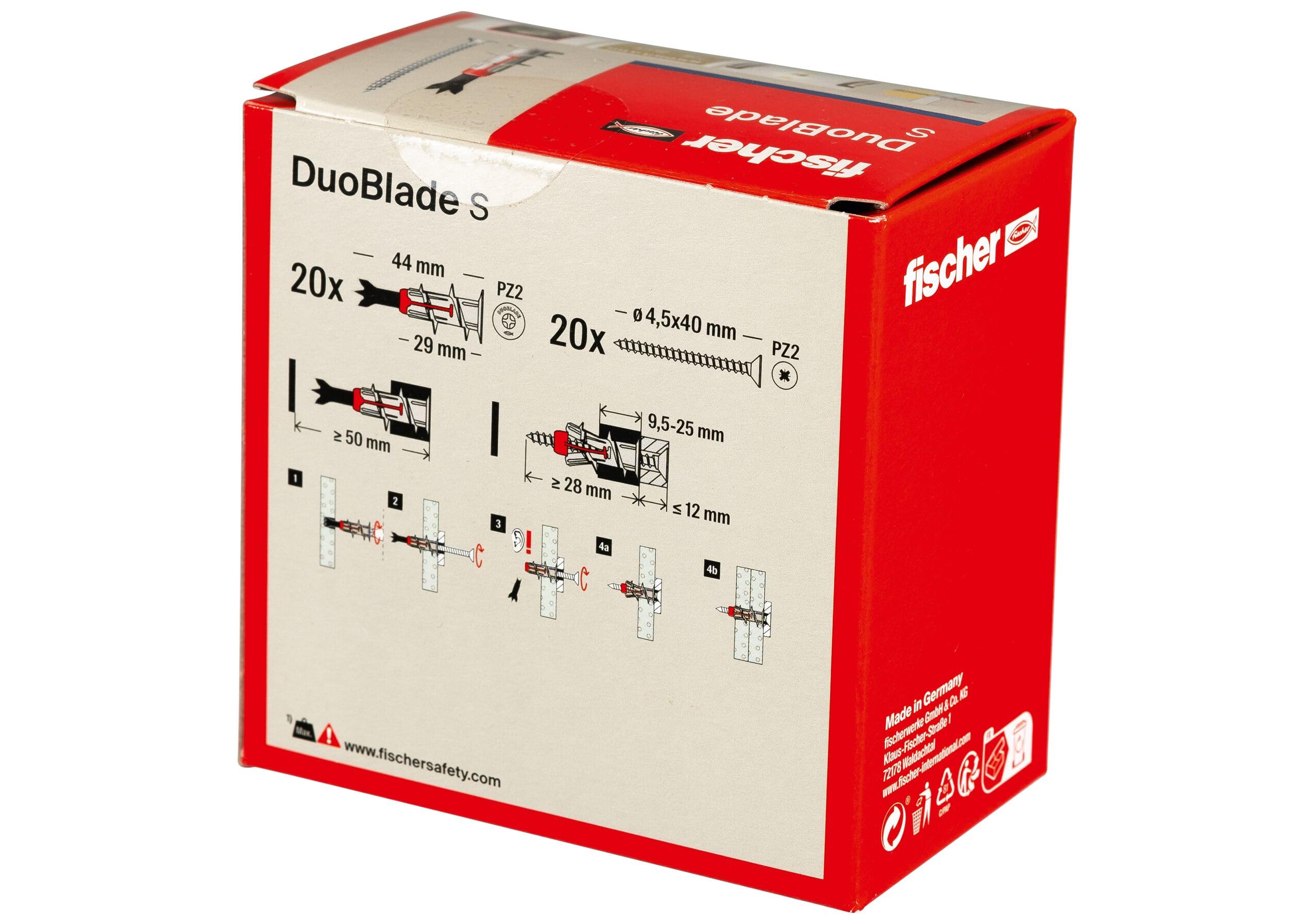 Fischer Solar DuoBlade 545678 Tasselli Cartongesso 20 Viti