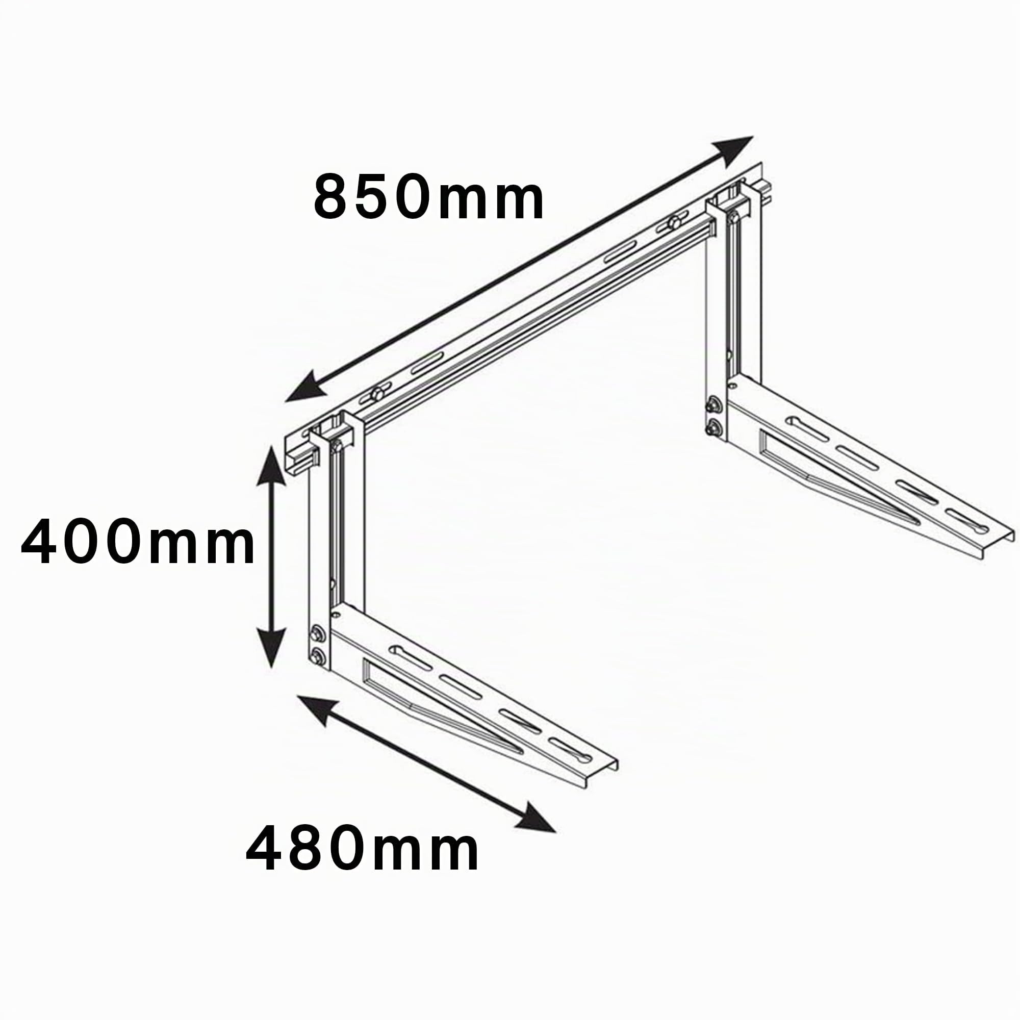 Fischer Klima Top staffa climatizzatore 480 mm acciaio