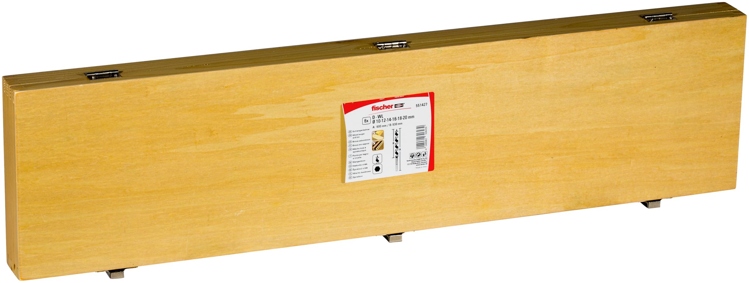 Fischer D-WL PL set 6 punte legno 230 mm Lewis