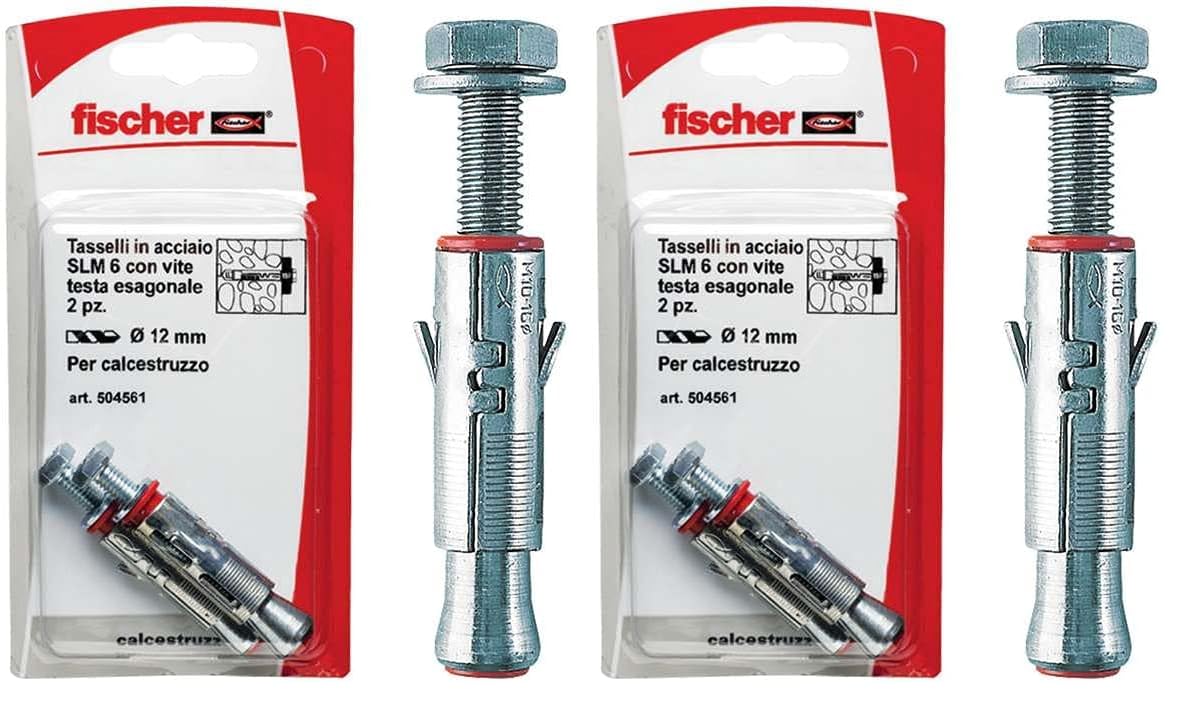 Fischer SLM 8 TE K tasselli acciaio M8 2 pz