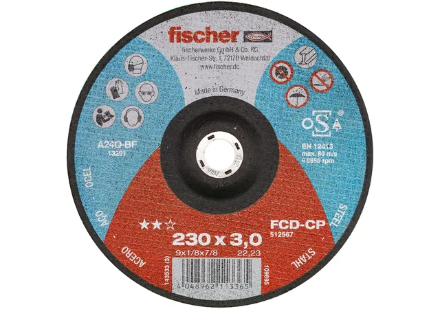 Fischer FCD-CP 230x3,0 Carbon disco taglio metallo 1 pz