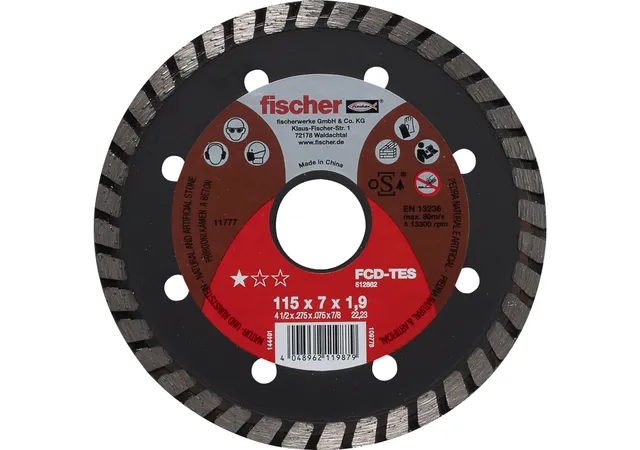 Fischer FCD-TES 115x1,9 disco diamantato turbo 1 pz