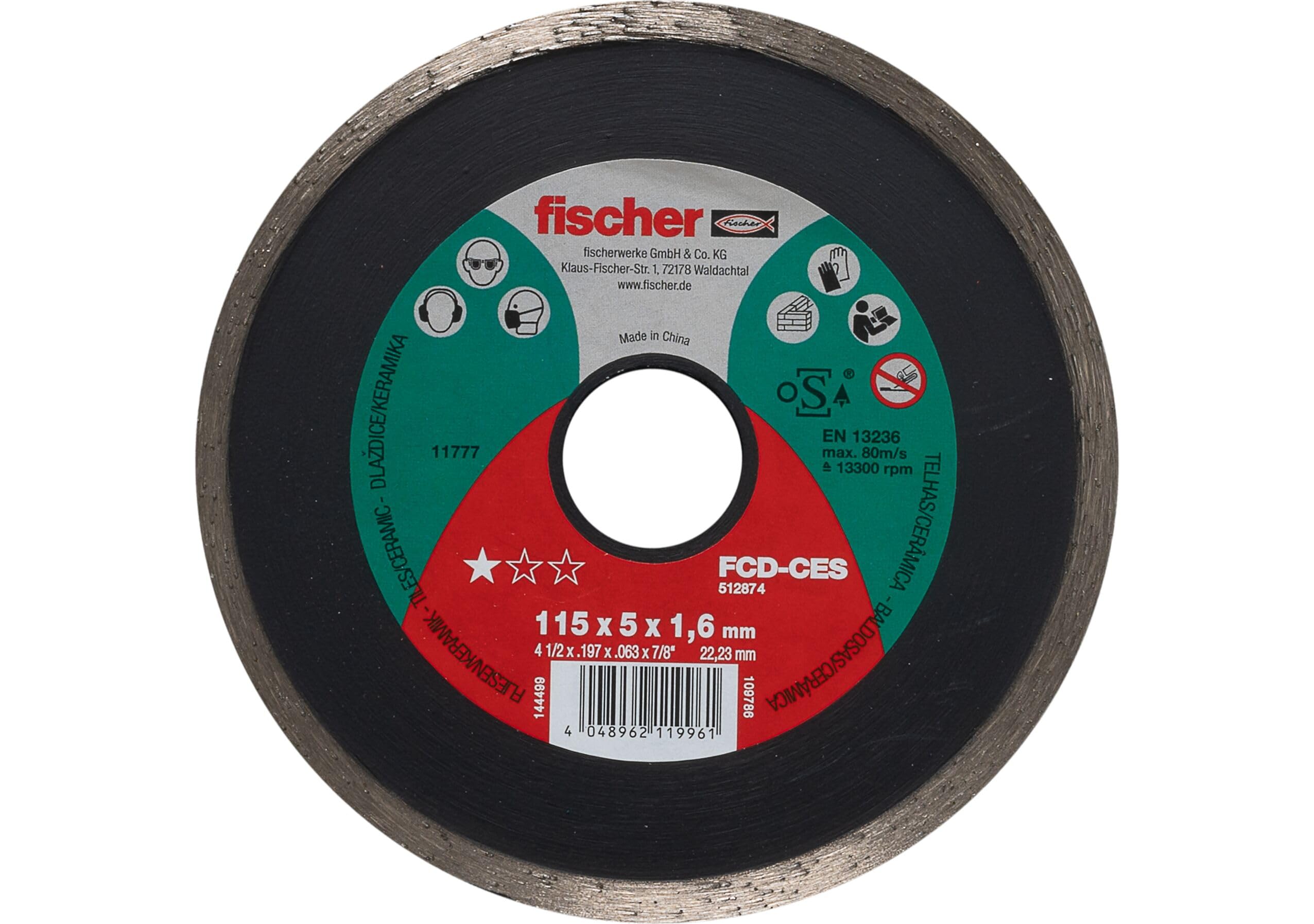 Fischer FCD-CES 115x2,0 DIA disco diamantato piastrelle