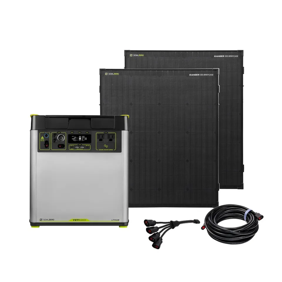 Goal Zero Yeti 6000X generatore solare + 2 Ranger 300 da 6071Wh