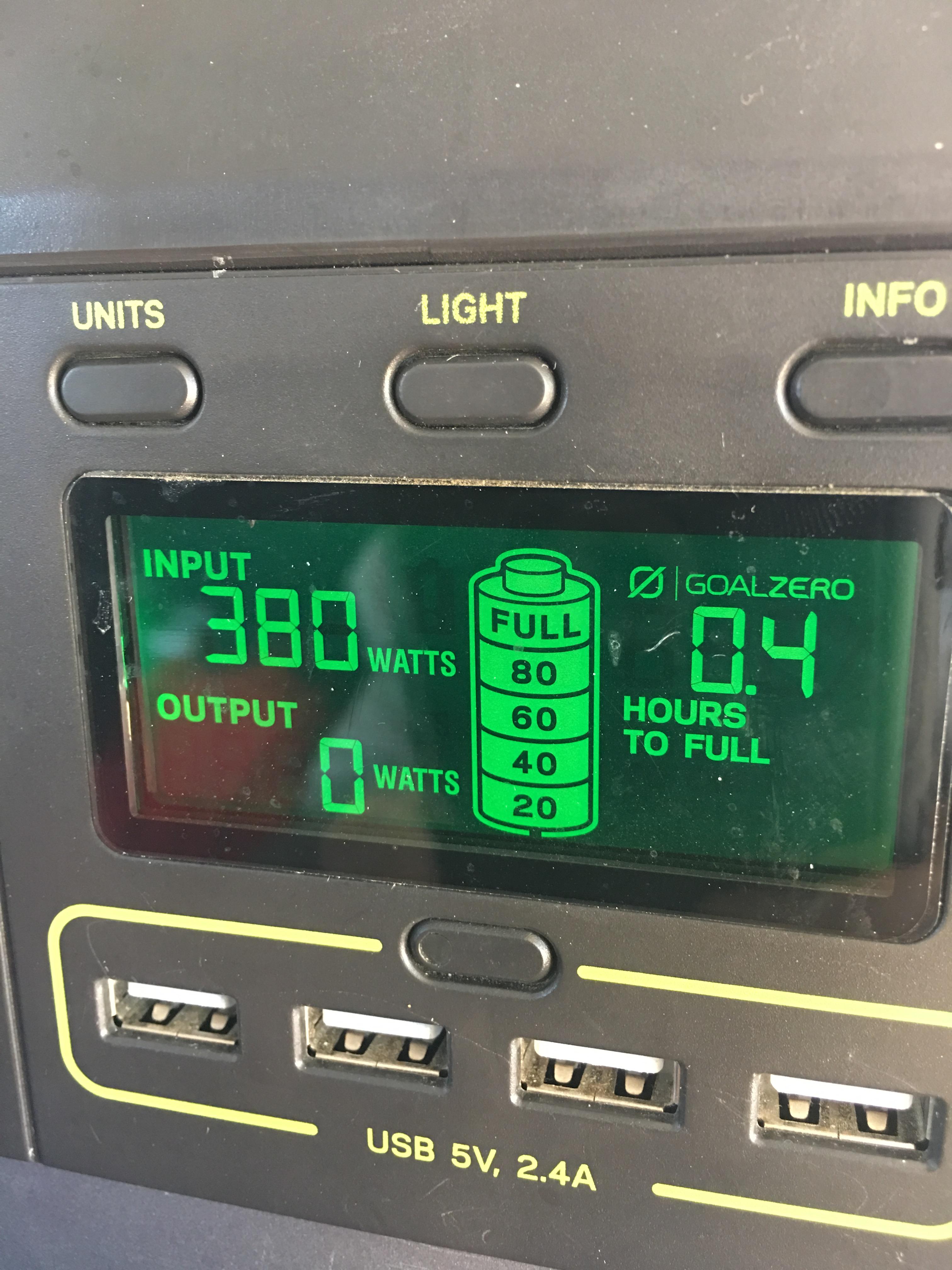 Goal Zero Yeti 1400 Lithium power station 1425Wh onda pura