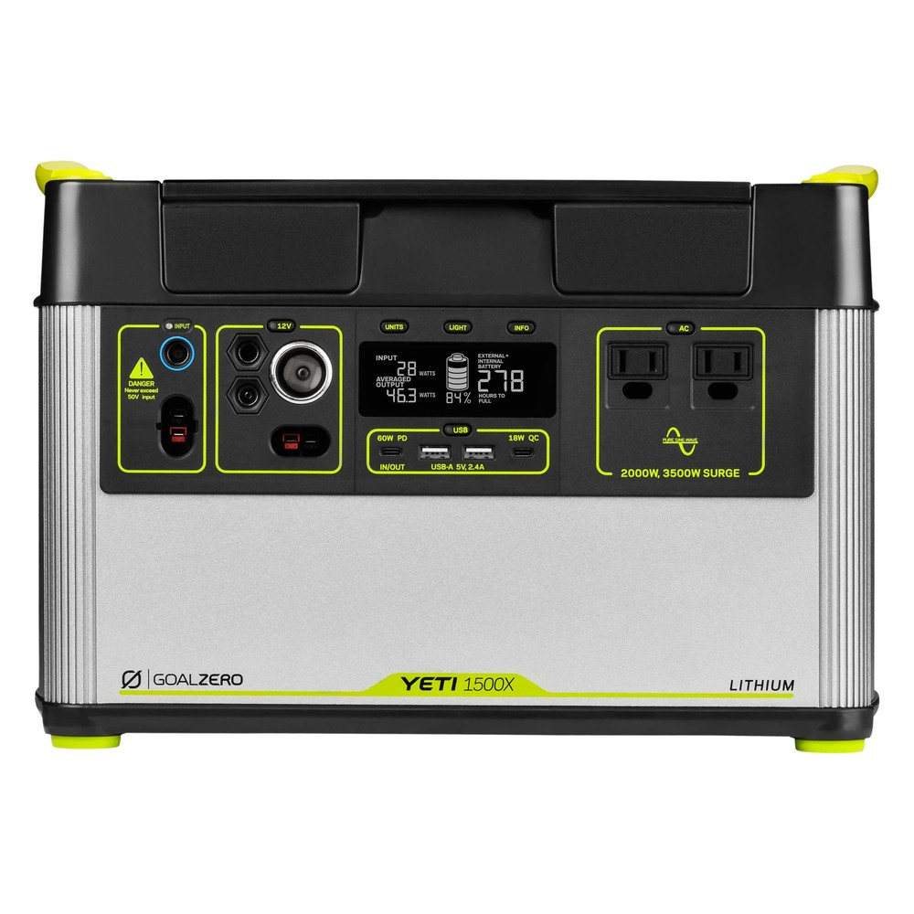Goal Zero Yeti 1500X generatore solare con Boulder 200 BC