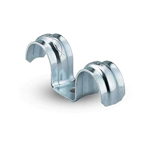 Fischer BSM gaffetta doppia per tubi 20 mm 50 pezzi