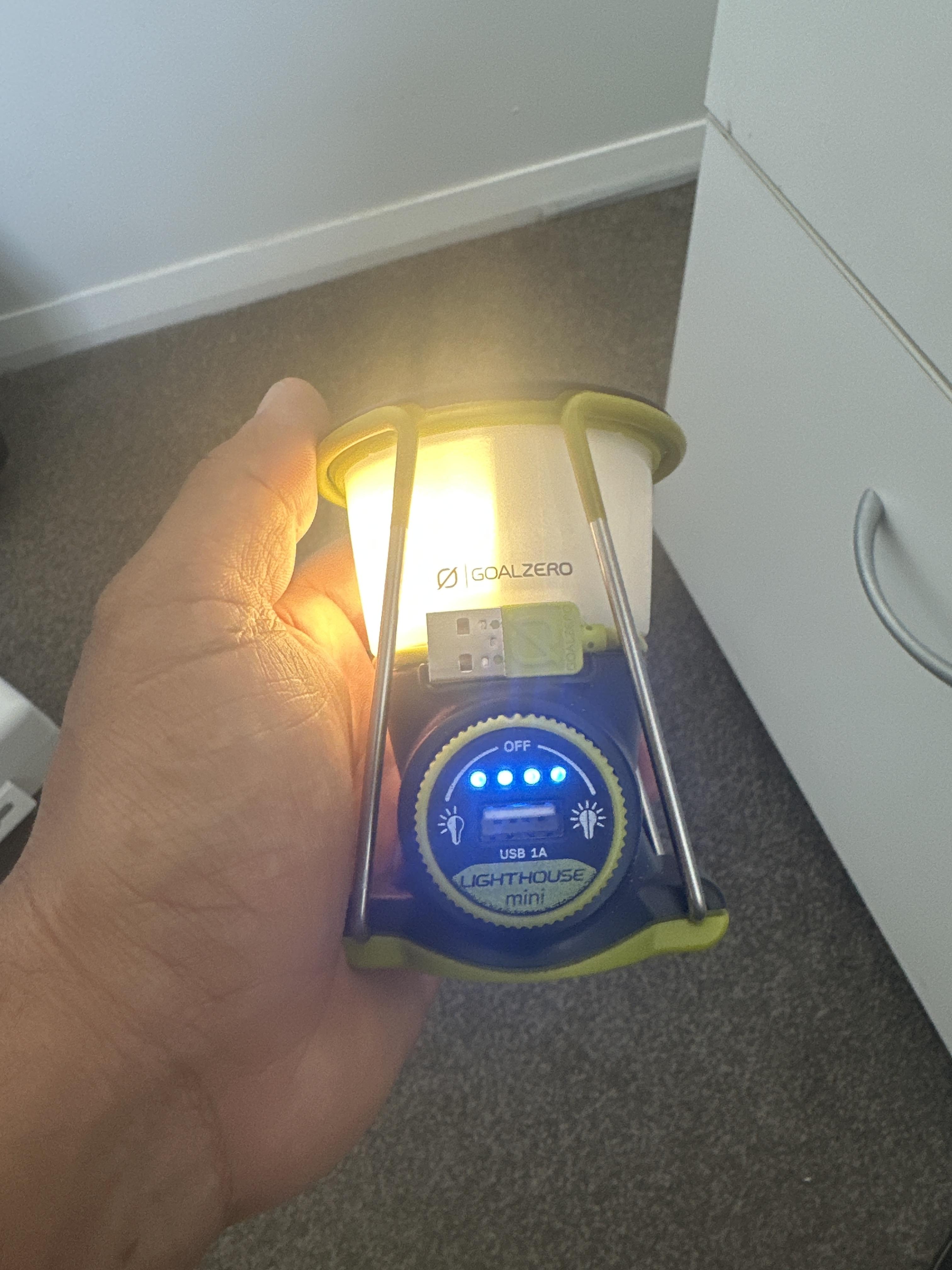 Goal Zero Lighthouse Mini Core Lanterna LED Ricaricabile 210 Lumen