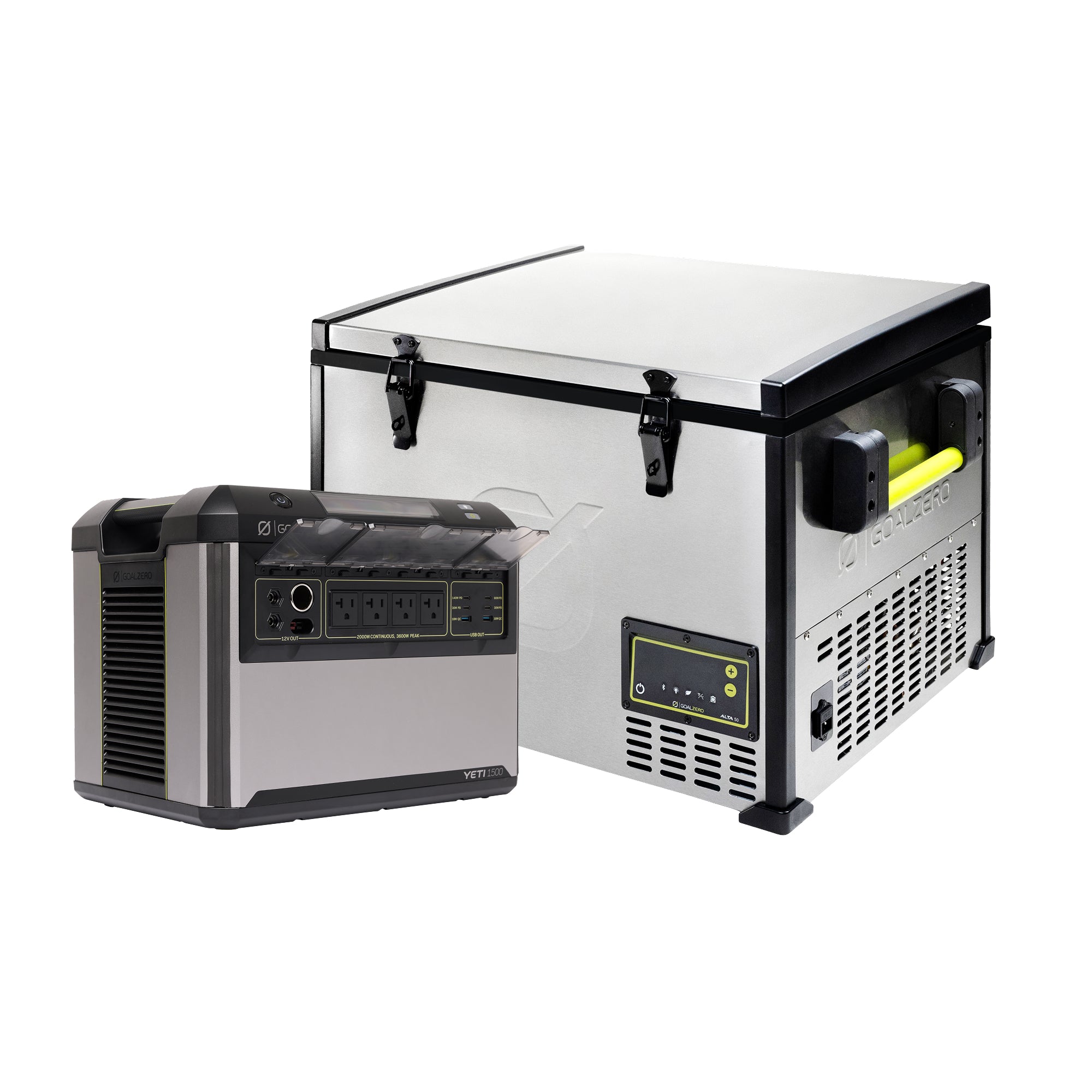 Goal Zero Yeti 1500 Alta 50 power station con frigo 50L