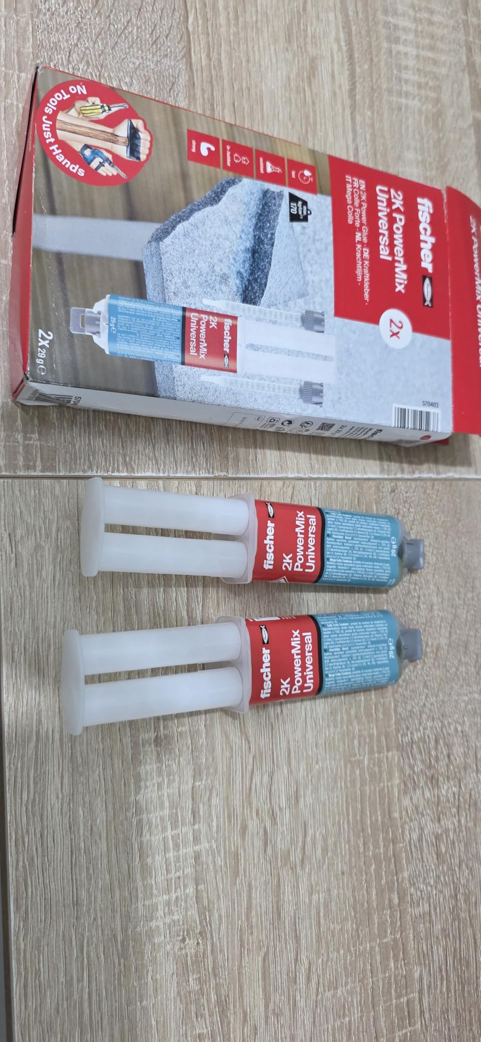 Fischer PowerMix NTJH colla epossidica 2x25 ml 2 pezzi