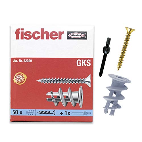 Fischer GK S Tassello Cartongesso con Vite 50 Pz Nylon