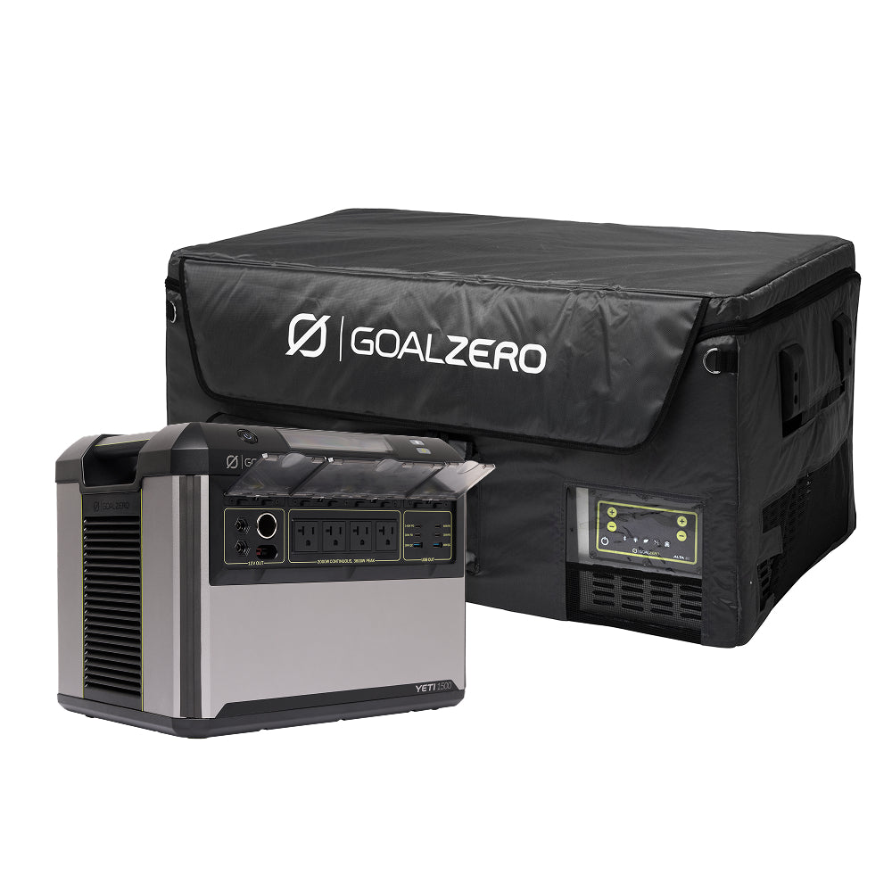 GoalZero Yeti 1500 + Alta 80 kit solare con frigo
